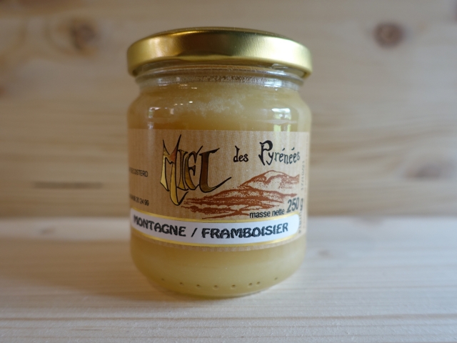 Miel de montagne et framboisier