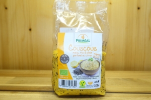 Couscous maïs, riz et chia parfumé au citron