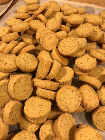 Sablé orange pavot