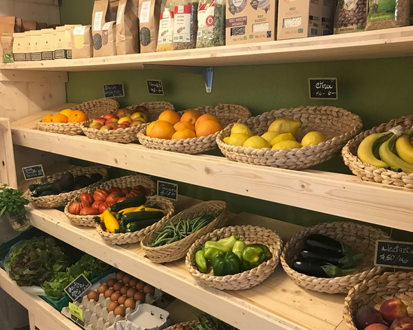 Légumes, fruits, produits d'épicerie bios et locaux